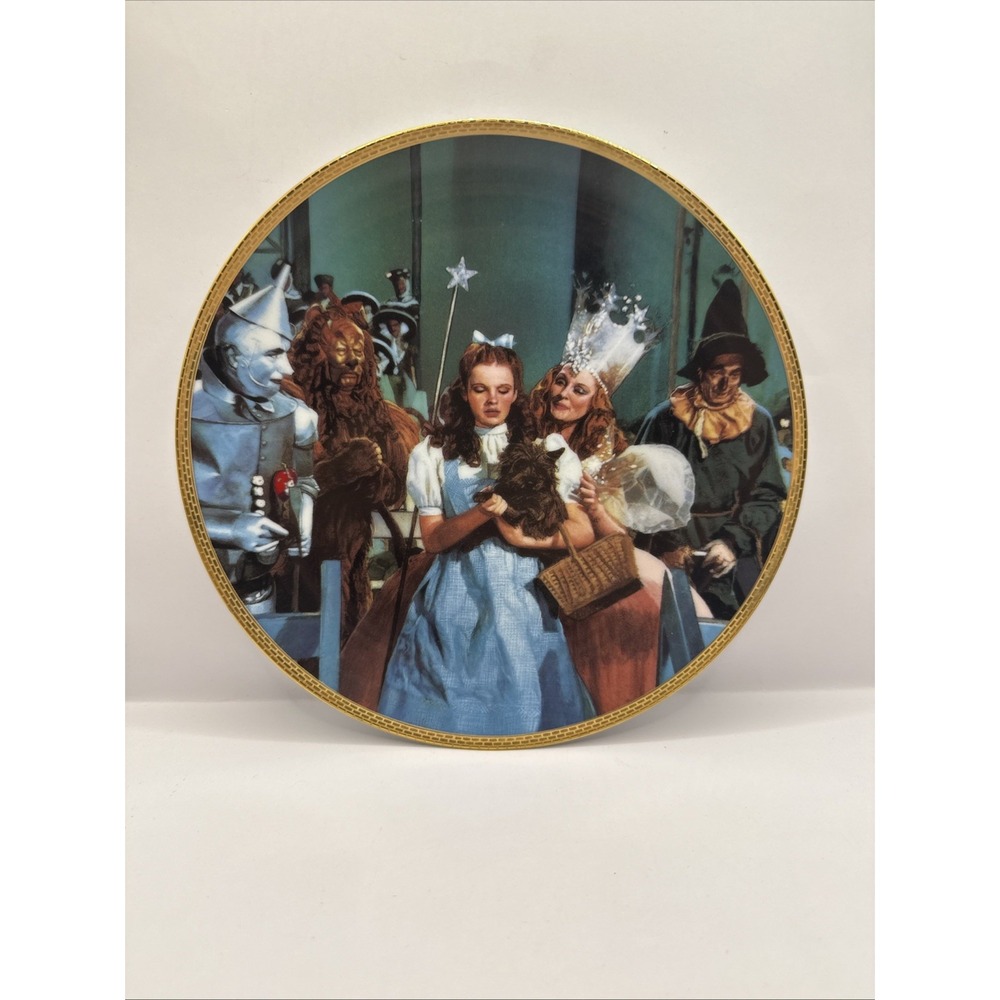 Wizard Of Oz Commemorative Plate THERE'S NO PLACE LIKE HOME 1988 50th Anni 8.5"
